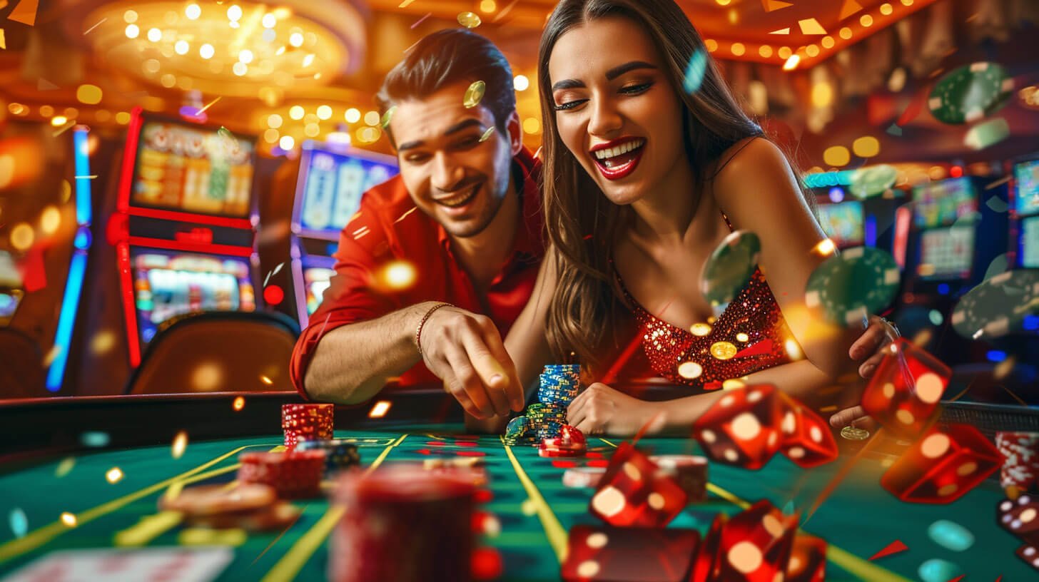 Tampilan permainan Lucky Twins di platform bandar bola855 dengan gulungan slot dan interface taruhan